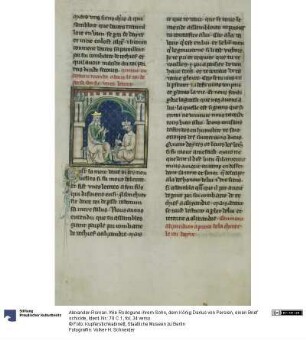 Alexander-Roman. Wie Rodogune ihrem Sohn, dem König Darius von Persien, einen Brief schickte
