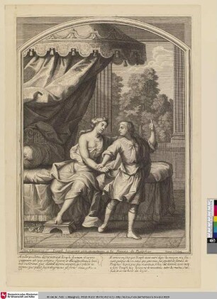 Ioseph laissant son manteau a la femme de Putiphar. [Joseph hinterlässt seinen Mantel der Frau von Potifar]