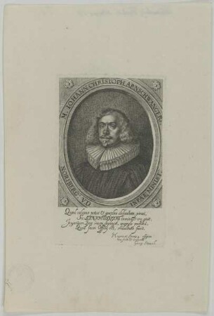 Bildnis des Iohann Christoph Arnschwanger