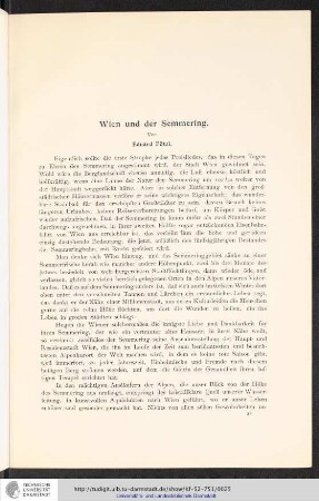 Wien und der Semmering