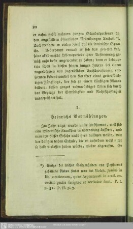 3. Heinrichs Vermählungen