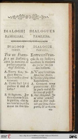 Dialoghi famigliari / Dialogues familiers