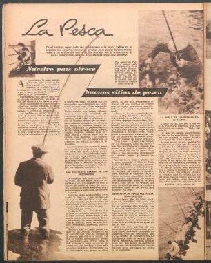 La pesca : Nuestro país ofrece buenos sitios de pesca
