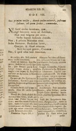 201-216, Ode VIII. - Ode XIII.
