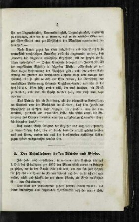 ¬Der¬ Schullehrer ; dessen Würde und Bürde