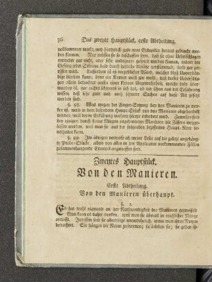 Zweytes Hauptstück.