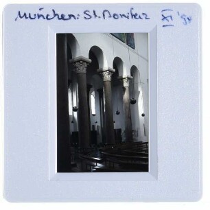 München, Abtei St. Bonifaz : Innenansicht Abteikirche