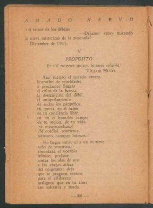 V - Propósito