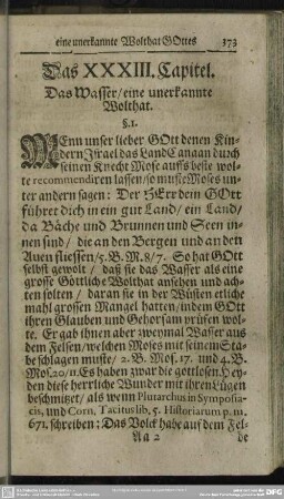 Das XXXIII. Capitel. Das Wasser, eine unerkannte Wolthat