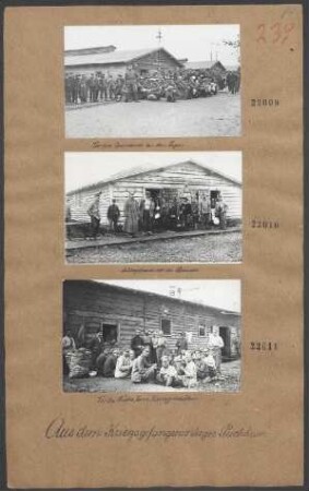 Kriegsgefangenenlager Puchheim (Mittagspause vor der Baracke)