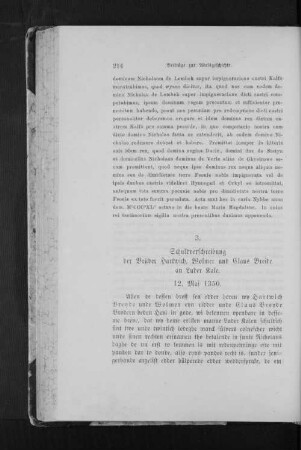 3. Schuldverschreibung der Brüder Hartwich, Wolmer und Claus Breide an Luder Kale. 12. Mai 1350.