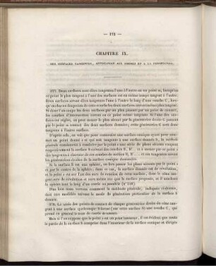 Chapitre IX. Des Surfaces Tangentes, Application Aux Ombres Et A La Perspective.