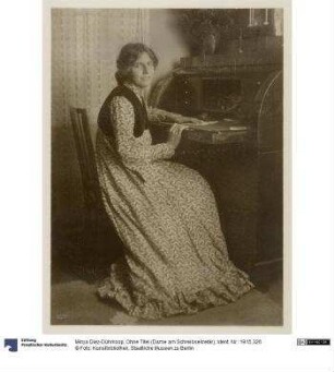 Ohne Titel (Dame am Schreibsekretär)