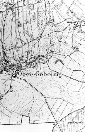 Hohendubrau-Gebelzig-Ober-Gebelzig. Meßtischblatt, 1:25.000, Sekt. Niesky, 1886