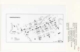 Wohngebiet Tegeler Hafen, Berlin-Tegel (Diplomarbeit bei Kurt Dübbers): Kommunikationsplan 1:1000