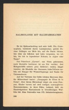 Halbkolonie Mit Halbfabrikaten