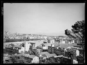 Rom 1927. Das neue Rom Blick vom rechten Tiberufer auf Rom. Links das Vittoriano