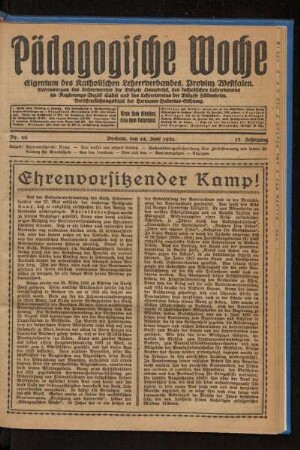 Ehrenvorsitzender Kamp!