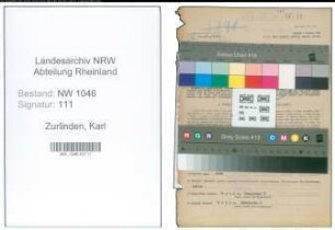 Entnazifizierung Karl Zurlinden , geb. 20.01.1902 (Lehrer)