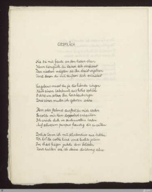 Gespräch : [SW II: H3(Hymnen)]; [SW II, S. 25/107]