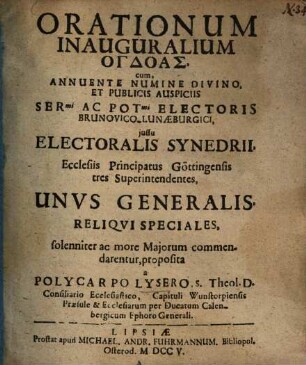 Orationum inauguralium ogdoas