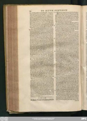 Cap. IX. De summo Pontifice ab Adamo ad Mosen.