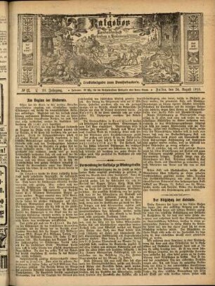 Ausgabe vom Sonntag, den 24. August 1913.