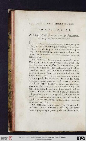 (Chapitre XI - XX)