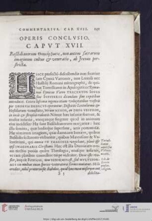 Capvt XVII: Operis Conclvsio