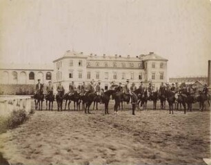 Reitschule in der Albertstadt : Dresden-Albertstadt. Hof der Reitschule