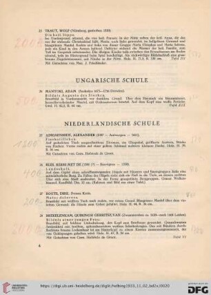 Niederländische Schule (Nr. 25-76)