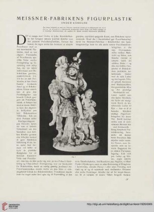 3: Meissner-Fabrikens Figurplastik under Kändler