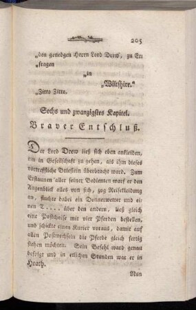 Sechs und zwanzigstes Kapitel. Braver Entschluß.