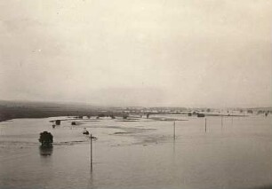 Neiße-Aue. Kleinschönau bei Hochwasser