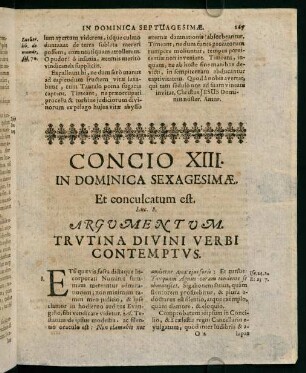 107-115, Concio XIII. in dominica sexagesimae