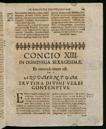107-115, Concio XIII. in dominica sexagesimae