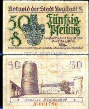 Neustadt Oberschlesien 50 Pfennig