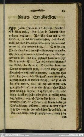 Viertes Sendschreiben