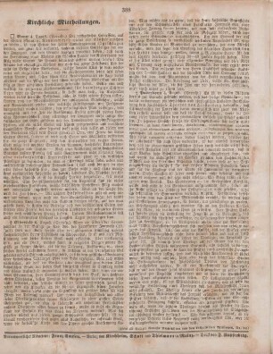 388 Kirchliche Mittheilungen