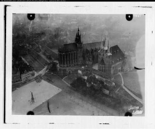 Erfurt, Dom und Severikirche von Nordost