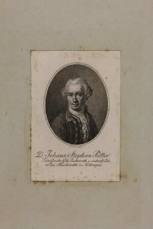 Bildnis des Johann Stephan Pütter