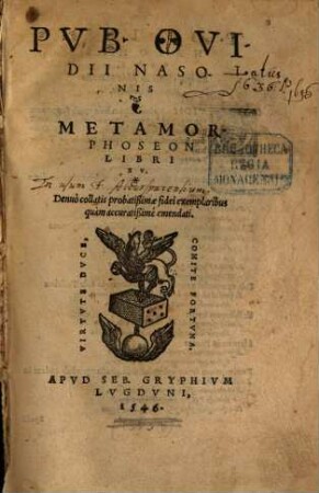 Metamorphoseon libri XV.