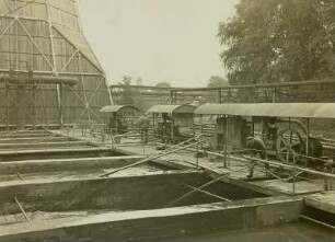 Oelsnitz/Erzgebirge. Gewerkschaft Deutschland. Überblick der Kläranlage