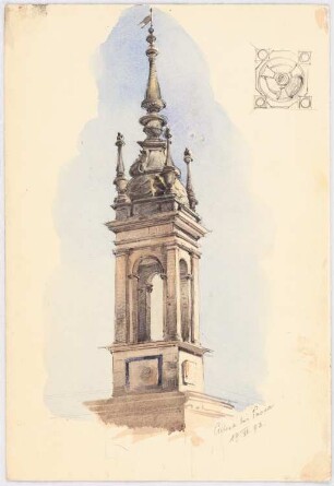 Kloster Certosa di Pavia Türmchen: Perspektivische Ansicht