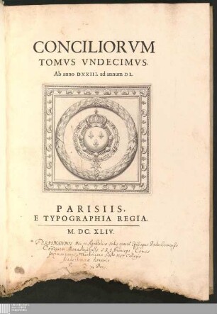 Tomvs Vndecimvs: Ab anno DXXIII. ad annum DL.