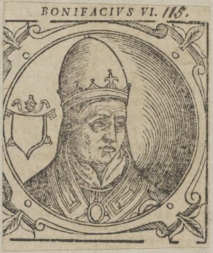 Bildnis von Papst Bonifacius VI.