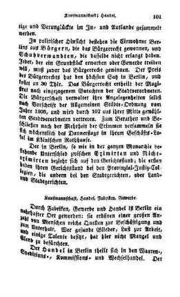 Kaufmannschaft, Handel, Fabriken, Gewerbe