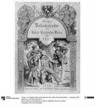 Großer Volkskalender des Lahrer Hinkenden Boten. 1. Jahrgang 1882