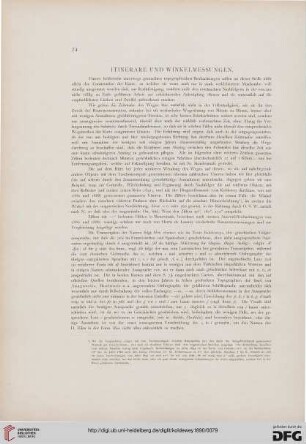 Itinerare und Winkelmessungen
