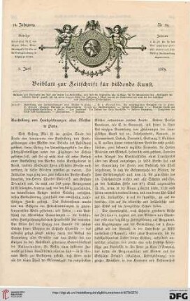 Ausstellung von Handzeichnungen alter Meister in Paris, [1]